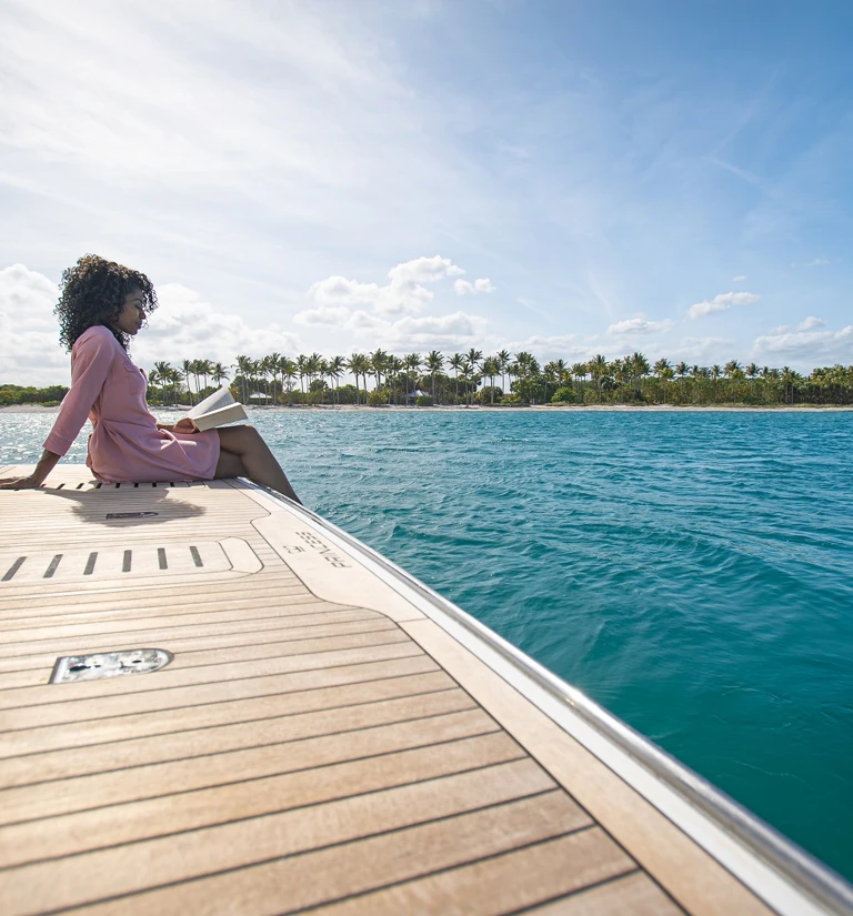 Princess yacht at sea
